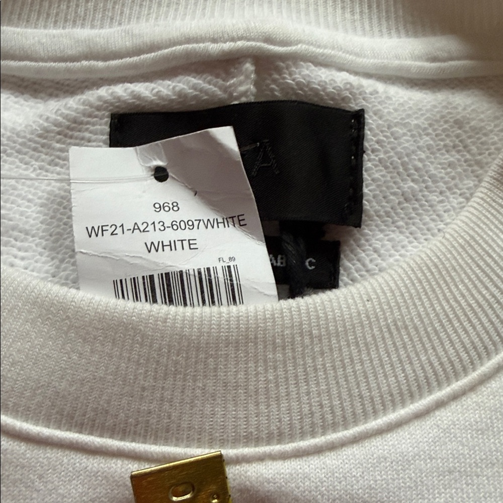 NWT RTA Adelia Dress white with satin shoulders detail - Picture 7 of 8